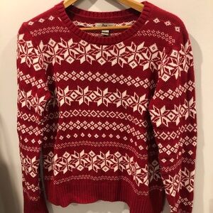 Red Fair Isle Christmas Sweater